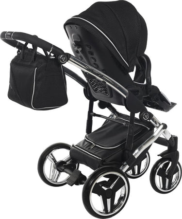 Trio Diamond Mirror Satin 3in1 Nero / Grey Telaio Cromato Prima infanzia/Passeggini carrozzine e accessori/Passeggini e carrozzine/Sistemi modulari La Casa Del Bebè - Napoli, Commerciovirtuoso.it