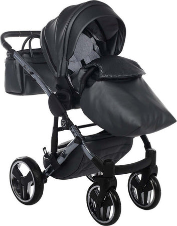 Trio Junama Diamond Fluo in Pelle Grigio Telaio Titanio Navicella Nera Prima infanzia/Passeggini carrozzine e accessori/Passeggini e carrozzine/Sistemi modulari La Casa Del Bebè - Napoli, Commerciovirtuoso.it