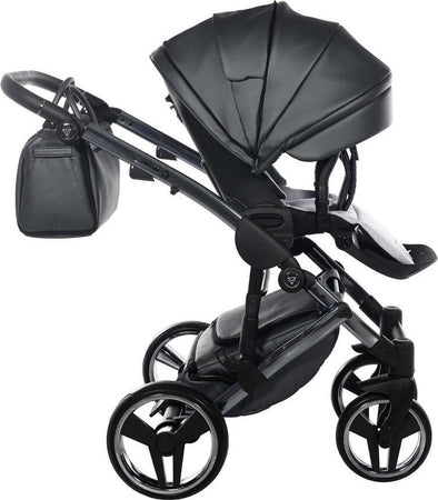 Trio Junama Diamond Fluo in Pelle Grigio Telaio Titanio Navicella Nera Prima infanzia/Passeggini carrozzine e accessori/Passeggini e carrozzine/Sistemi modulari La Casa Del Bebè - Napoli, Commerciovirtuoso.it