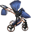 Trio Junama Diamond Fluo Pelle Blu Telaio Oro Navicella Nera Prima infanzia/Passeggini carrozzine e accessori/Passeggini e carrozzine/Sistemi modulari La Casa Del Bebè - Napoli, Commerciovirtuoso.it