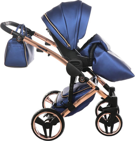 Trio Junama Diamond Fluo Pelle Blu Telaio Oro Navicella Nera Prima infanzia/Passeggini carrozzine e accessori/Passeggini e carrozzine/Sistemi modulari La Casa Del Bebè - Napoli, Commerciovirtuoso.it