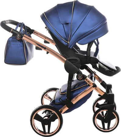 Trio Junama Diamond Fluo Pelle Blu Telaio Oro Navicella Nera Prima infanzia/Passeggini carrozzine e accessori/Passeggini e carrozzine/Sistemi modulari La Casa Del Bebè - Napoli, Commerciovirtuoso.it
