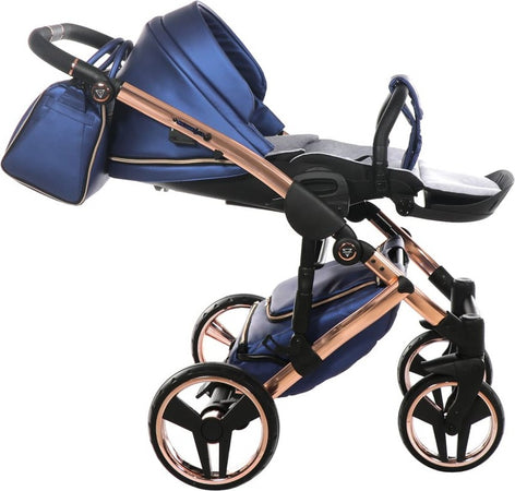 Trio Junama Diamond Fluo Pelle Blu Telaio Oro Navicella Nera Prima infanzia/Passeggini carrozzine e accessori/Passeggini e carrozzine/Sistemi modulari La Casa Del Bebè - Napoli, Commerciovirtuoso.it