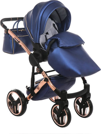 Trio Junama Diamond Fluo Pelle Blu Telaio Oro Navicella Nera Prima infanzia/Passeggini carrozzine e accessori/Passeggini e carrozzine/Sistemi modulari La Casa Del Bebè - Napoli, Commerciovirtuoso.it