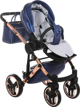 Trio Junama Diamond Fluo Pelle Blu Telaio Oro Navicella Nera Prima infanzia/Passeggini carrozzine e accessori/Passeggini e carrozzine/Sistemi modulari La Casa Del Bebè - Napoli, Commerciovirtuoso.it