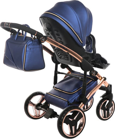 Trio Junama Diamond Fluo Pelle Blu Telaio Oro Navicella Nera Prima infanzia/Passeggini carrozzine e accessori/Passeggini e carrozzine/Sistemi modulari La Casa Del Bebè - Napoli, Commerciovirtuoso.it