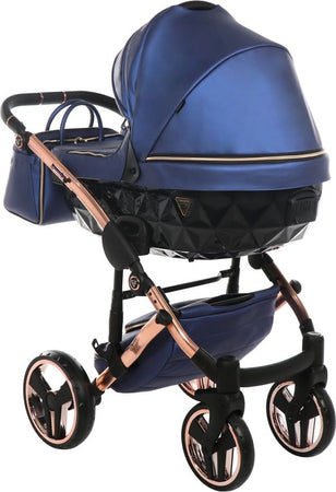 Trio Junama Diamond Fluo Pelle Blu Telaio Oro Navicella Nera Prima infanzia/Passeggini carrozzine e accessori/Passeggini e carrozzine/Sistemi modulari La Casa Del Bebè - Napoli, Commerciovirtuoso.it