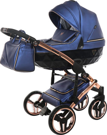 Trio Junama Diamond Fluo Pelle Blu Telaio Oro Navicella Nera Prima infanzia/Passeggini carrozzine e accessori/Passeggini e carrozzine/Sistemi modulari La Casa Del Bebè - Napoli, Commerciovirtuoso.it