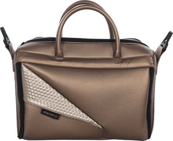 Trio-Junama-Diamond-Fluo-Pelle-Bronze-Navicella-Nera-Telaio-Fango