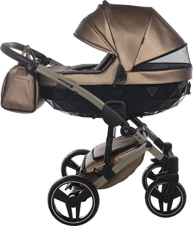 Trio Junama Diamond Fluo Pelle Bronze Navicella Nera Telaio Fango Prima infanzia/Passeggini carrozzine e accessori/Passeggini e carrozzine/Sistemi modulari La Casa Del Bebè - Napoli, Commerciovirtuoso.it