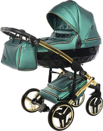 Trio Junama Diamond Fluo Pelle Verde Telaio Oro Navicella Nera Prima infanzia/Passeggini carrozzine e accessori/Passeggini e carrozzine/Sistemi modulari La Casa Del Bebè - Napoli, Commerciovirtuoso.it