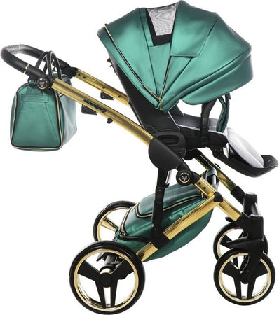 Trio Junama Diamond Fluo Pelle Verde Telaio Oro Navicella Nera Prima infanzia/Passeggini carrozzine e accessori/Passeggini e carrozzine/Sistemi modulari La Casa Del Bebè - Napoli, Commerciovirtuoso.it