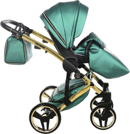 Trio Junama Diamond Fluo Pelle Verde Telaio Oro Navicella Nera Prima infanzia/Passeggini carrozzine e accessori/Passeggini e carrozzine/Sistemi modulari La Casa Del Bebè - Napoli, Commerciovirtuoso.it