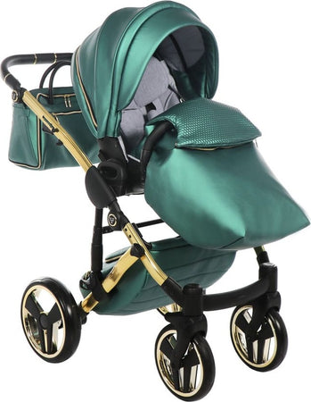 Trio Junama Diamond Fluo Pelle Verde Telaio Oro Navicella Nera Prima infanzia/Passeggini carrozzine e accessori/Passeggini e carrozzine/Sistemi modulari La Casa Del Bebè - Napoli, Commerciovirtuoso.it