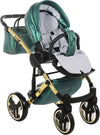 Trio Junama Diamond Fluo Pelle Verde Telaio Oro Navicella Nera Prima infanzia/Passeggini carrozzine e accessori/Passeggini e carrozzine/Sistemi modulari La Casa Del Bebè - Napoli, Commerciovirtuoso.it