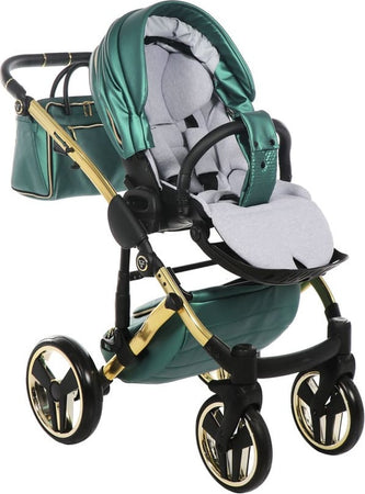 Trio Junama Diamond Fluo Pelle Verde Telaio Oro Navicella Nera Prima infanzia/Passeggini carrozzine e accessori/Passeggini e carrozzine/Sistemi modulari La Casa Del Bebè - Napoli, Commerciovirtuoso.it