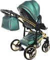 Trio Junama Diamond Fluo Pelle Verde Telaio Oro Navicella Nera Prima infanzia/Passeggini carrozzine e accessori/Passeggini e carrozzine/Sistemi modulari La Casa Del Bebè - Napoli, Commerciovirtuoso.it