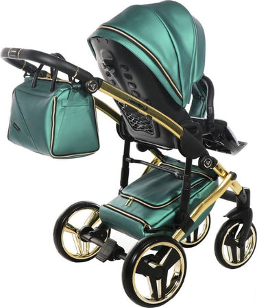 Trio Junama Diamond Fluo Pelle Verde Telaio Oro Navicella Nera Prima infanzia/Passeggini carrozzine e accessori/Passeggini e carrozzine/Sistemi modulari La Casa Del Bebè - Napoli, Commerciovirtuoso.it