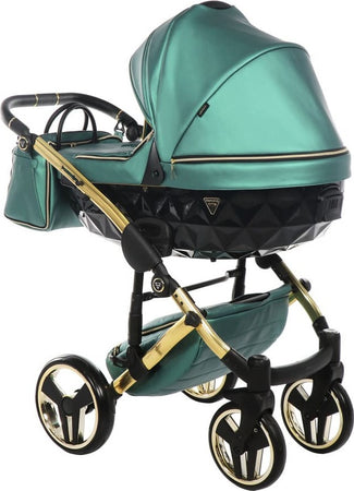Trio Junama Diamond Fluo Pelle Verde Telaio Oro Navicella Nera Prima infanzia/Passeggini carrozzine e accessori/Passeggini e carrozzine/Sistemi modulari La Casa Del Bebè - Napoli, Commerciovirtuoso.it