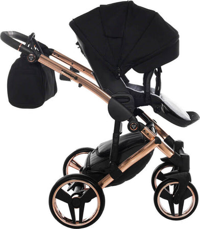Trio Junama Diamond Individual Nero Telaio Oro Rosa Prima infanzia/Passeggini carrozzine e accessori/Passeggini e carrozzine/Sistemi modulari La Casa Del Bebè - Napoli, Commerciovirtuoso.it