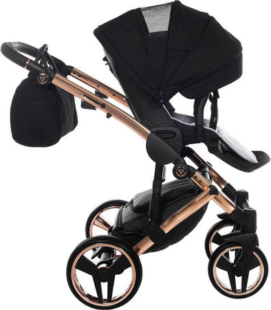 Trio Junama Diamond Individual Nero Telaio Oro Rosa Prima infanzia/Passeggini carrozzine e accessori/Passeggini e carrozzine/Sistemi modulari La Casa Del Bebè - Napoli, Commerciovirtuoso.it