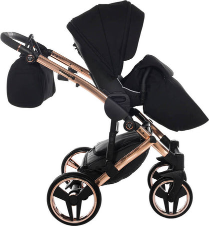 Trio Junama Diamond Individual Nero Telaio Oro Rosa Prima infanzia/Passeggini carrozzine e accessori/Passeggini e carrozzine/Sistemi modulari La Casa Del Bebè - Napoli, Commerciovirtuoso.it