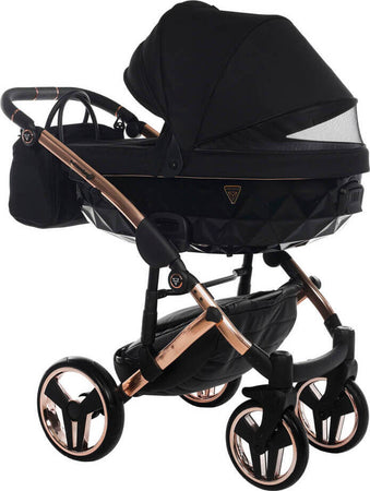 Trio Junama Diamond Individual Nero Telaio Oro Rosa Prima infanzia/Passeggini carrozzine e accessori/Passeggini e carrozzine/Sistemi modulari La Casa Del Bebè - Napoli, Commerciovirtuoso.it
