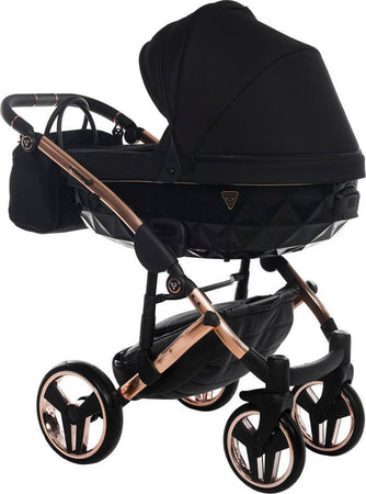Trio Junama Diamond Individual Nero Telaio Oro Rosa Prima infanzia/Passeggini carrozzine e accessori/Passeggini e carrozzine/Sistemi modulari La Casa Del Bebè - Napoli, Commerciovirtuoso.it