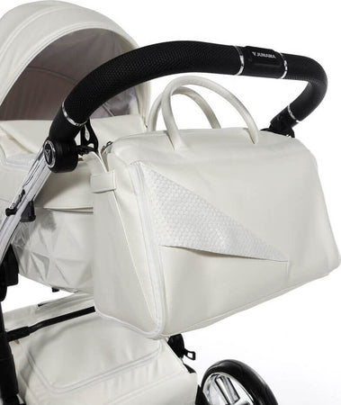 Trio Junama Diamond Individual Pelle Bianco Telaio Cromato Prima infanzia/Passeggini carrozzine e accessori/Passeggini e carrozzine/Sistemi modulari La Casa Del Bebè - Napoli, Commerciovirtuoso.it