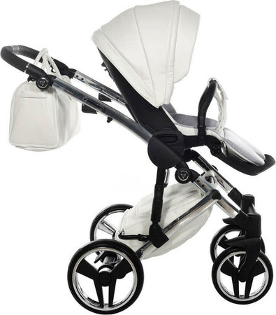 Trio Junama Diamond Individual Pelle Bianco Telaio Cromato Prima infanzia/Passeggini carrozzine e accessori/Passeggini e carrozzine/Sistemi modulari La Casa Del Bebè - Napoli, Commerciovirtuoso.it