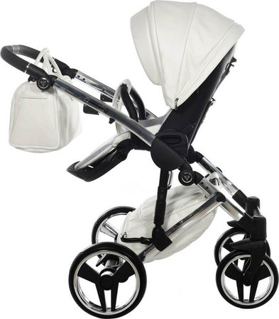 Trio Junama Diamond Individual Pelle Bianco Telaio Cromato Prima infanzia/Passeggini carrozzine e accessori/Passeggini e carrozzine/Sistemi modulari La Casa Del Bebè - Napoli, Commerciovirtuoso.it