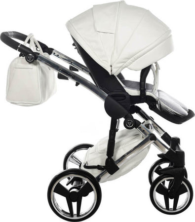 Trio Junama Diamond Individual Pelle Bianco Telaio Cromato Prima infanzia/Passeggini carrozzine e accessori/Passeggini e carrozzine/Sistemi modulari La Casa Del Bebè - Napoli, Commerciovirtuoso.it
