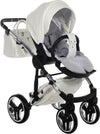 Trio Junama Diamond Individual Pelle Bianco Telaio Cromato Prima infanzia/Passeggini carrozzine e accessori/Passeggini e carrozzine/Sistemi modulari La Casa Del Bebè - Napoli, Commerciovirtuoso.it