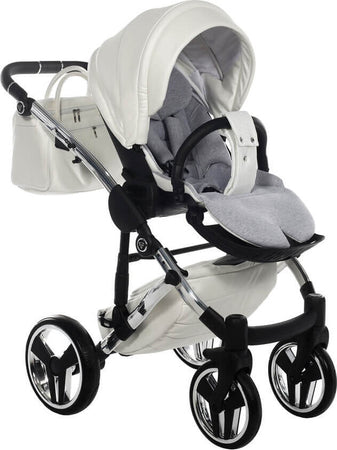 Trio Junama Diamond Individual Pelle Bianco Telaio Cromato Prima infanzia/Passeggini carrozzine e accessori/Passeggini e carrozzine/Sistemi modulari La Casa Del Bebè - Napoli, Commerciovirtuoso.it