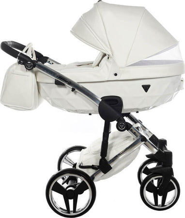 Trio Junama Diamond Individual Pelle Bianco Telaio Cromato Prima infanzia/Passeggini carrozzine e accessori/Passeggini e carrozzine/Sistemi modulari La Casa Del Bebè - Napoli, Commerciovirtuoso.it