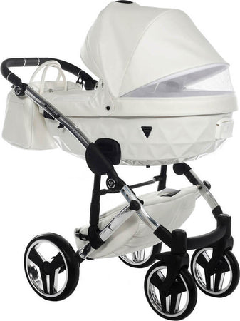 Trio Junama Diamond Individual Pelle Bianco Telaio Cromato Prima infanzia/Passeggini carrozzine e accessori/Passeggini e carrozzine/Sistemi modulari La Casa Del Bebè - Napoli, Commerciovirtuoso.it