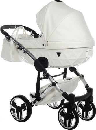 Trio Junama Diamond Individual Pelle Bianco Telaio Cromato Prima infanzia/Passeggini carrozzine e accessori/Passeggini e carrozzine/Sistemi modulari La Casa Del Bebè - Napoli, Commerciovirtuoso.it