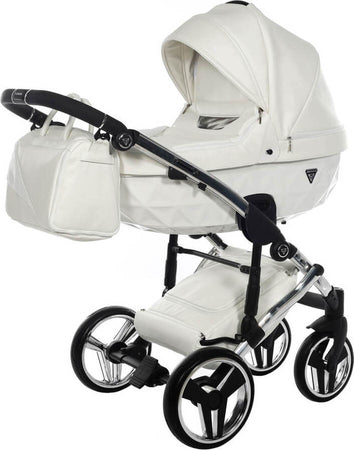 Trio Junama Diamond Individual Pelle Bianco Telaio Cromato Prima infanzia/Passeggini carrozzine e accessori/Passeggini e carrozzine/Sistemi modulari La Casa Del Bebè - Napoli, Commerciovirtuoso.it