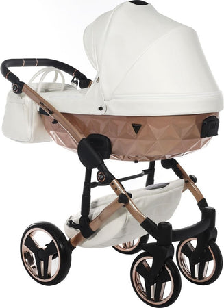 Trio Junama Diamond Mirror Satin V2 3 in 1 Pelle Bianco Nav. Champagne Telaio Oro Rosa Prima infanzia/Passeggini carrozzine e accessori/Passeggini e carrozzine/Sistemi modulari La Casa Del Bebè - Napoli, Commerciovirtuoso.it