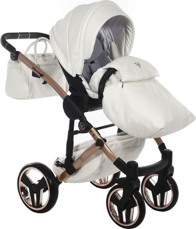 Trio Junama Diamond Mirror Satin V2 3 in 1 Pelle Bianco Nav. Champagne Telaio Oro Rosa Prima infanzia/Passeggini carrozzine e accessori/Passeggini e carrozzine/Sistemi modulari La Casa Del Bebè - Napoli, Commerciovirtuoso.it