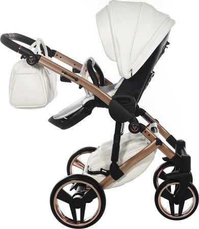 Trio Junama Diamond Mirror Satin V2 3 in 1 Pelle Bianco Nav. Champagne Telaio Oro Rosa Prima infanzia/Passeggini carrozzine e accessori/Passeggini e carrozzine/Sistemi modulari La Casa Del Bebè - Napoli, Commerciovirtuoso.it