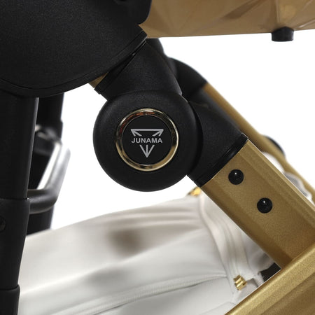 Trio Junama Diamond Mirror Satin V2 3 in 1 Pelle Bianco Nav Oro Telaio Oro Giallo Prima infanzia/Passeggini carrozzine e accessori/Passeggini e carrozzine/Sistemi modulari La Casa Del Bebè - Napoli, Commerciovirtuoso.it