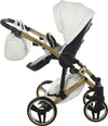 Trio Junama Diamond Mirror Satin V2 3 in 1 Pelle Bianco Nav Oro Telaio Oro Giallo Prima infanzia/Passeggini carrozzine e accessori/Passeggini e carrozzine/Sistemi modulari La Casa Del Bebè - Napoli, Commerciovirtuoso.it
