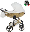 Trio Junama Diamond Mirror Satin V2 3 in 1 Pelle Bianco Nav Oro Telaio Oro Giallo Prima infanzia/Passeggini carrozzine e accessori/Passeggini e carrozzine/Sistemi modulari La Casa Del Bebè - Napoli, Commerciovirtuoso.it