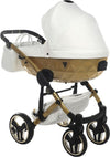 Trio Junama Diamond Mirror Satin V2 3 in 1 Pelle Bianco Nav Oro Telaio Oro Giallo Prima infanzia/Passeggini carrozzine e accessori/Passeggini e carrozzine/Sistemi modulari La Casa Del Bebè - Napoli, Commerciovirtuoso.it