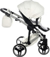 Trio Junama Diamond Mirror Satin V2 3 in 1 Pelle Bianco Navicella Grigio Telaio Cromato Prima infanzia/Passeggini carrozzine e accessori/Passeggini e carrozzine/Sistemi modulari La Casa Del Bebè - Napoli, Commerciovirtuoso.it
