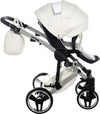 Trio Junama Diamond Mirror Satin V2 3 in 1 Pelle Bianco Navicella Grigio Telaio Cromato Prima infanzia/Passeggini carrozzine e accessori/Passeggini e carrozzine/Sistemi modulari La Casa Del Bebè - Napoli, Commerciovirtuoso.it