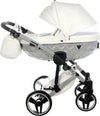 Trio Junama Diamond Mirror Satin V2 3 in 1 Pelle Bianco Navicella Grigio Telaio Cromato Prima infanzia/Passeggini carrozzine e accessori/Passeggini e carrozzine/Sistemi modulari La Casa Del Bebè - Napoli, Commerciovirtuoso.it
