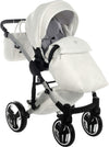 Trio Junama Diamond Mirror Satin V2 3 in 1 Pelle Bianco Navicella Grigio Telaio Cromato Prima infanzia/Passeggini carrozzine e accessori/Passeggini e carrozzine/Sistemi modulari La Casa Del Bebè - Napoli, Commerciovirtuoso.it