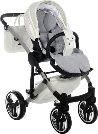 Trio Junama Diamond Mirror Satin V2 3 in 1 Pelle Bianco Navicella Grigio Telaio Cromato Prima infanzia/Passeggini carrozzine e accessori/Passeggini e carrozzine/Sistemi modulari La Casa Del Bebè - Napoli, Commerciovirtuoso.it